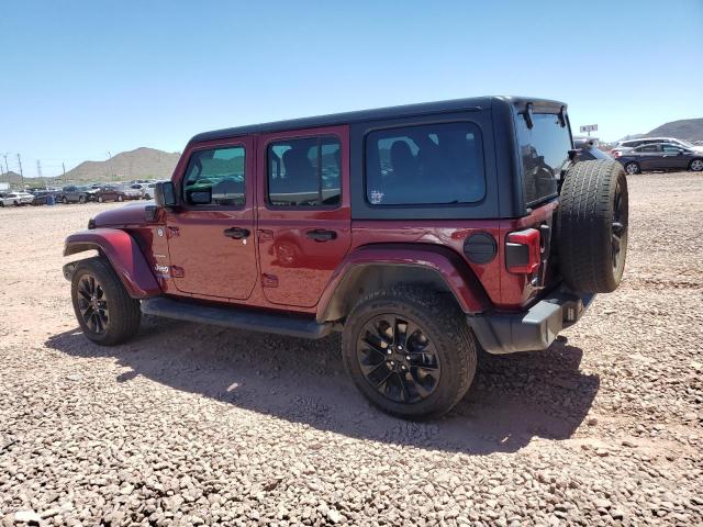 1C4JJXP61MW742866 - 2021 JEEP WRANGLER U SAHARA 4XE RED photo 2