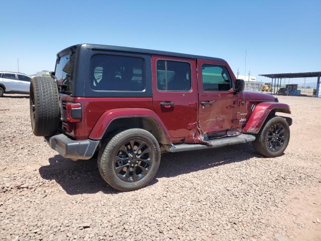 1C4JJXP61MW742866 - 2021 JEEP WRANGLER U SAHARA 4XE RED photo 3