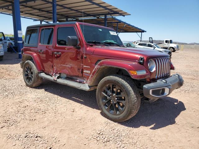 1C4JJXP61MW742866 - 2021 JEEP WRANGLER U SAHARA 4XE RED photo 4