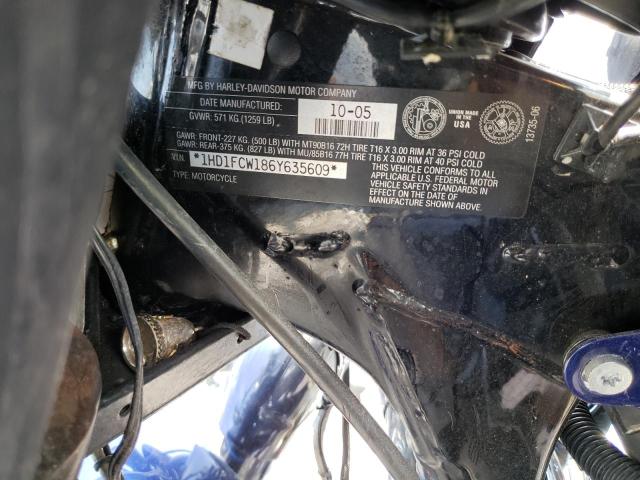 1HD1FCW186Y635609 - 2006 HARLEY-DAVIDSON FLHTCUI 蓝色 照片 10