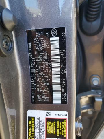 4T1G31AK3PU613997 - 2023 TOYOTA CAMRY SE NIGHT SHADE GRAY photo 12