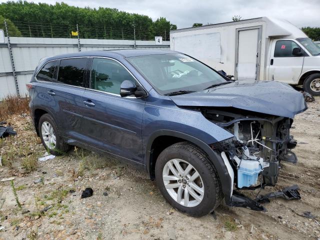 5TDBKRFH0GS257672 - 2016 TOYOTA HIGHLANDER LE BLUE photo 4