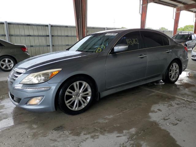 KMHGC4DD5DU255697 - 2013 HYUNDAI GENESIS 3.8L SILVER photo 1