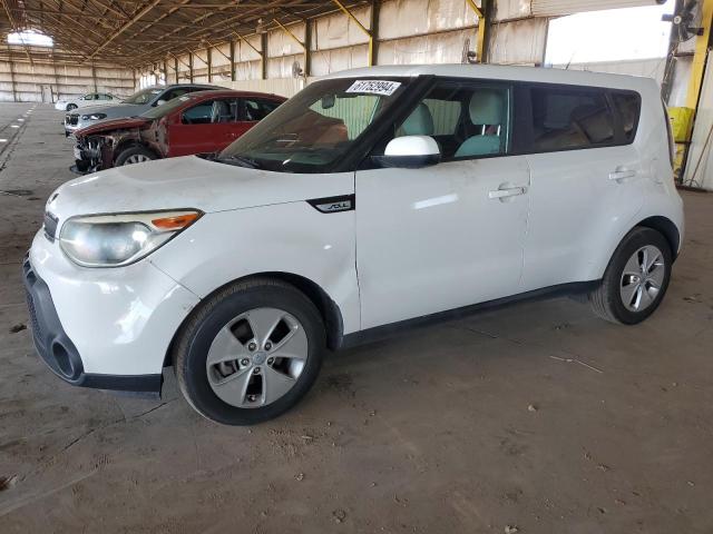 KNDJN2A26F7231874 - 2015 KIA SOUL WHITE photo 1