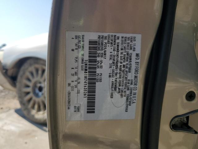 1LNHM81W74Y635261 - 2004 LINCOLN TOWN CAR EXECUTIVE Braun Foto 12