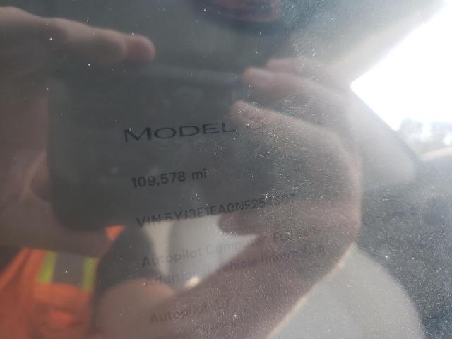 5YJ3E1EA0NF254807 - 2022 TESLA MODEL 3 Сірий фото 9