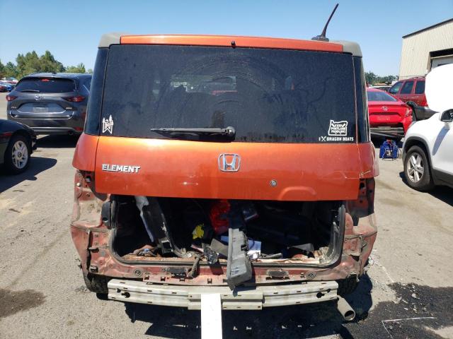 5J6YH18665L017380 - 2005 HONDA ELEMENT EX ORANGE photo 6