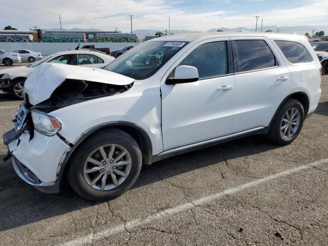 1C4RDHAG3JC362202 - 2018 DODGE DURANGO SXT WHITE photo 1