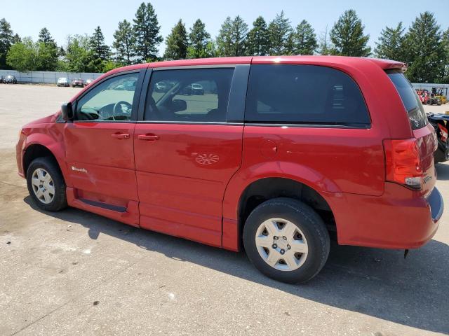 2C4RDGBG4CR399276 - 2012 DODGE GRAND CARA SE RED photo 2