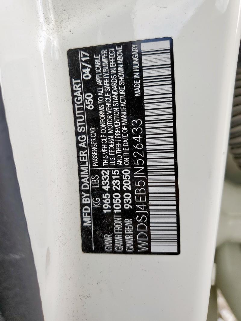 WDDSJ4EB5JN526433 - 2018 MERCEDES-BENZ CLA 250 WHITE photo 13