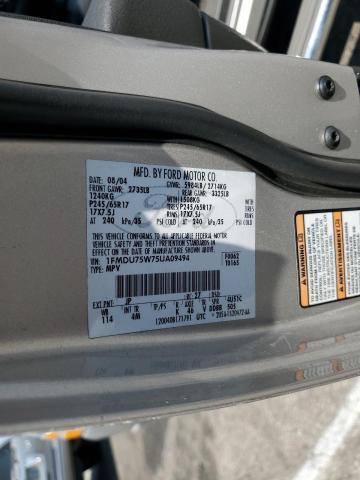 1FMDU75W75UA09494 - 2005 FORD EXPLORER LIMITED SILVER photo 13