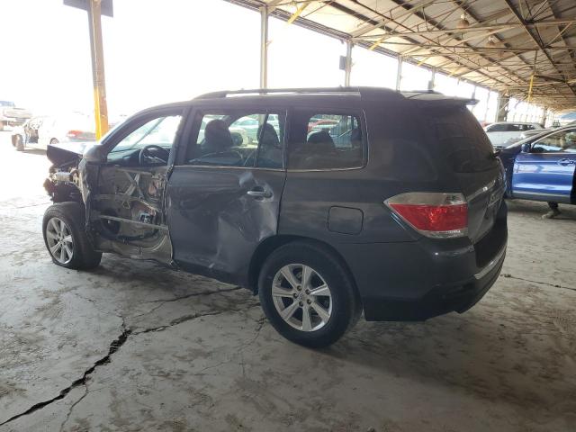 5TDZK3EH3CS089453 - 2012 TOYOTA HIGHLANDER BASE GRAY photo 2