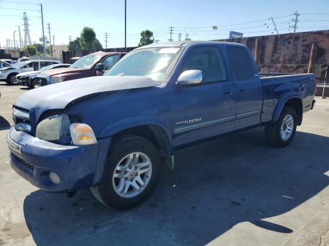 5TBRT34195S464310 - 2005 TOYOTA TUNDRA ACCESS CAB SR5 BLUE photo 1