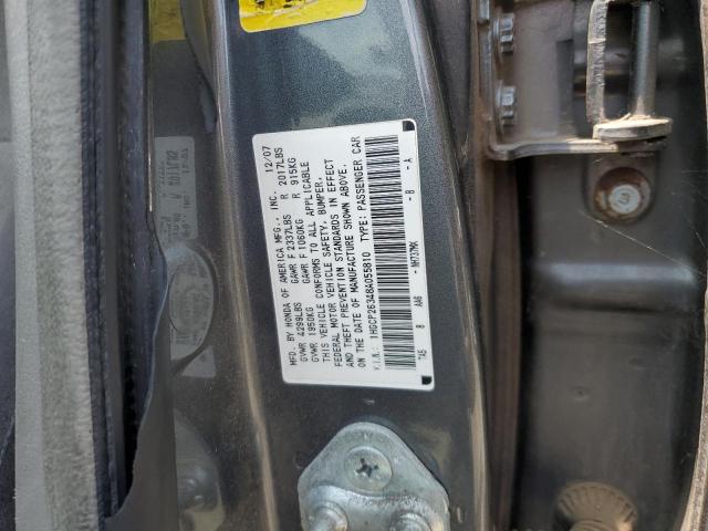 1HGCP26348A055810 - 2008 HONDA ACCORD LX GRAY photo 12