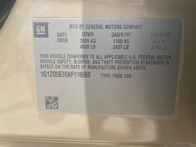 1G1ZD5E76AF116650 - 2010 CHEVROLET MALIBU 2LT GOLD photo 10