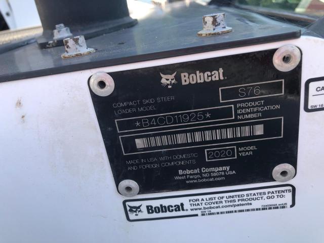 B4CD11925 - 2020 BOBCAT S76 WHITE photo 8