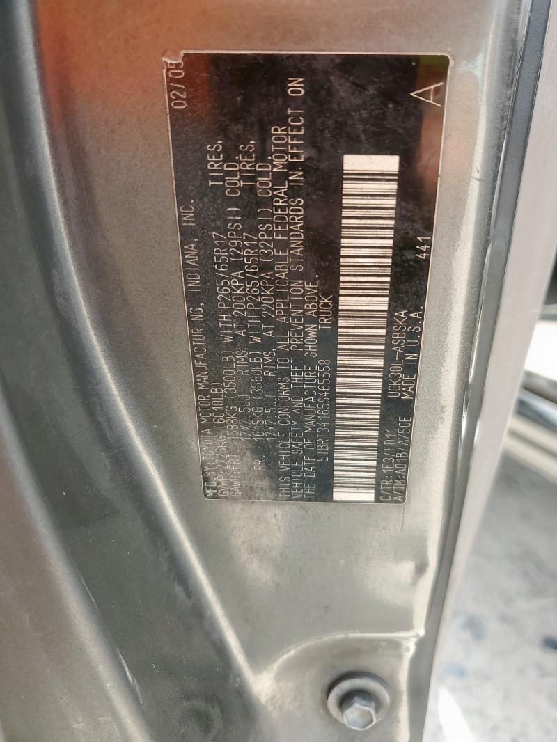 5TBRU34136S472160 - 2006 TOYOTA TUNDRA ACCESS CAB SR5 GRAY photo 12