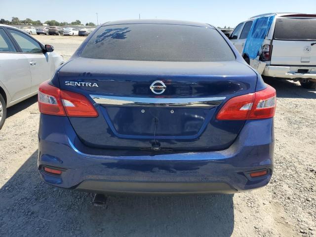 3N1AB7AP4HY251319 - 2017 NISSAN SENTRA S BLUE photo 6