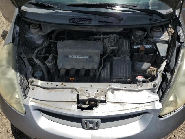 JHMGD386X7S020492 - 2007 HONDA FIT S ვერცხლისფერი ფოტო 12