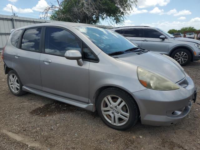 JHMGD386X7S020492 - 2007 HONDA FIT S ვერცხლისფერი ფოტო 4