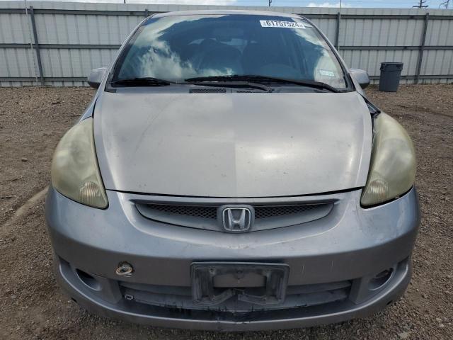 JHMGD386X7S020492 - 2007 HONDA FIT S ვერცხლისფერი ფოტო 5