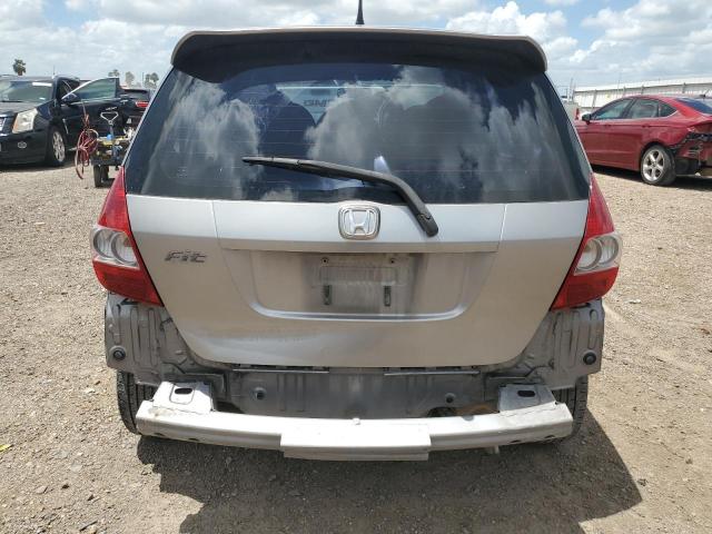 JHMGD386X7S020492 - 2007 HONDA FIT S ვერცხლისფერი ფოტო 6