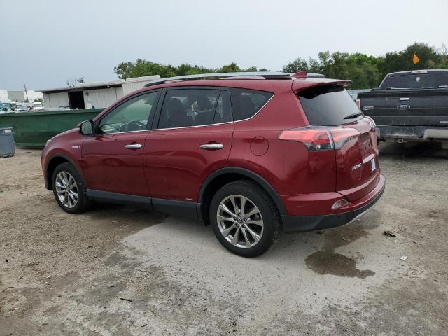 JTMDJREV2JD224730 - 2018 TOYOTA RAV4 HV LIMITED BURGUNDY photo 2