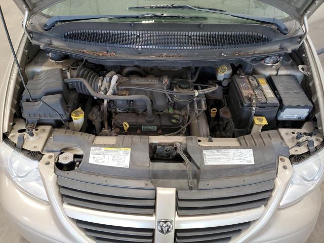 1D4GP45R97B182744 - 2007 DODGE CARAVAN SXT TAN photo 12