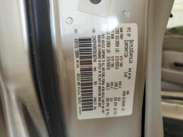 1D4GP45R97B182744 - 2007 DODGE CARAVAN SXT TAN photo 13