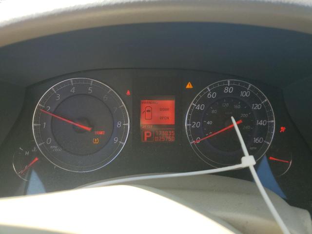 JNKAJ09F38M353330 - 2008 INFINITI EX35 BASE SILVER photo 9