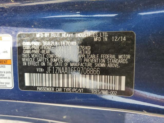 JF1ZNAA16F9708866 - 2015 TOYOTA SCION FR-S 蓝色 照片 12