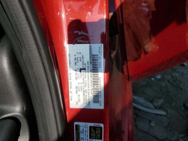 JM1BL1H33A1289245 - 2010 MAZDA SPEED 3 წითელი ფოტო 12