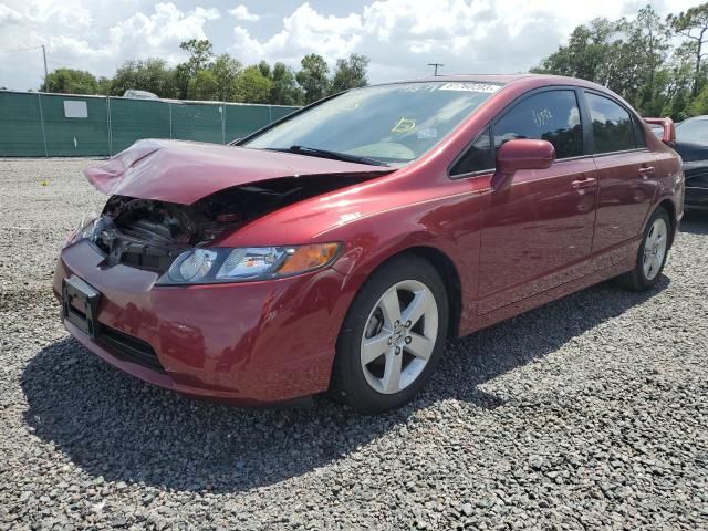 1HGFA16828L119450 - 2008 HONDA CIVIC EX BURGUNDY photo 1