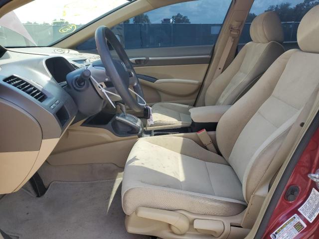 1HGFA16828L119450 - 2008 HONDA CIVIC EX BURGUNDY photo 7