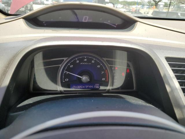 1HGFA16828L119450 - 2008 HONDA CIVIC EX BURGUNDY photo 9