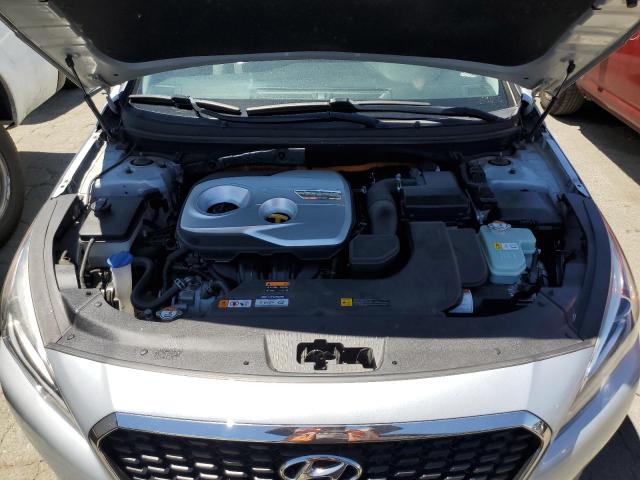 KMHE24L35HA064937 - 2017 HYUNDAI SONATA HYBRID SILVER photo 11