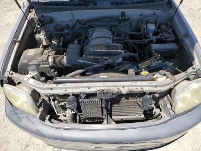 5TBRT34102S315540 - 2002 TOYOTA TUNDRA ACCESS CAB ნაცრისფერი ფოტო 11