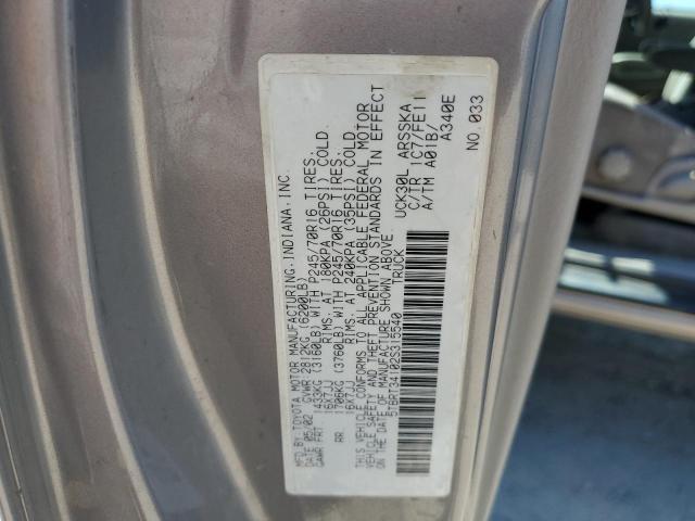 5TBRT34102S315540 - 2002 TOYOTA TUNDRA ACCESS CAB ნაცრისფერი ფოტო 12