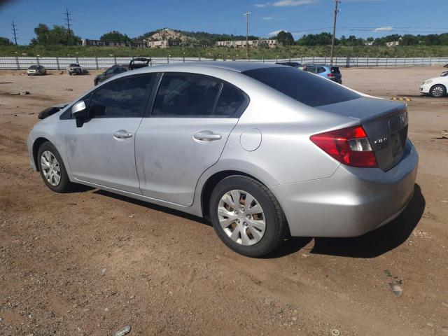 2HGFB2F53CH609359 - 2012 HONDA CIVIC LX SILVER photo 2