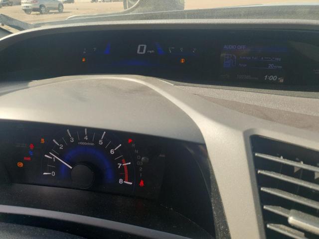 2HGFB2F53CH609359 - 2012 HONDA CIVIC LX SILVER photo 9