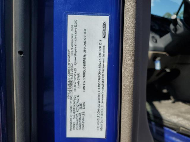 3AKJGLDRXKSKF4724 - 2019 FREIGHTLINER CASCADIA 1 Azul foto 10