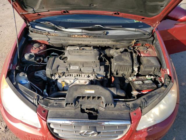 KMHDU46D09U659348 - 2009 HYUNDAI ELANTRA GLS RED photo 11