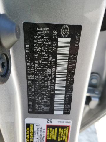 4T1G11AK9RU896480 - 2024 TOYOTA CAMRY SE NIGHT SHADE SILVER photo 13