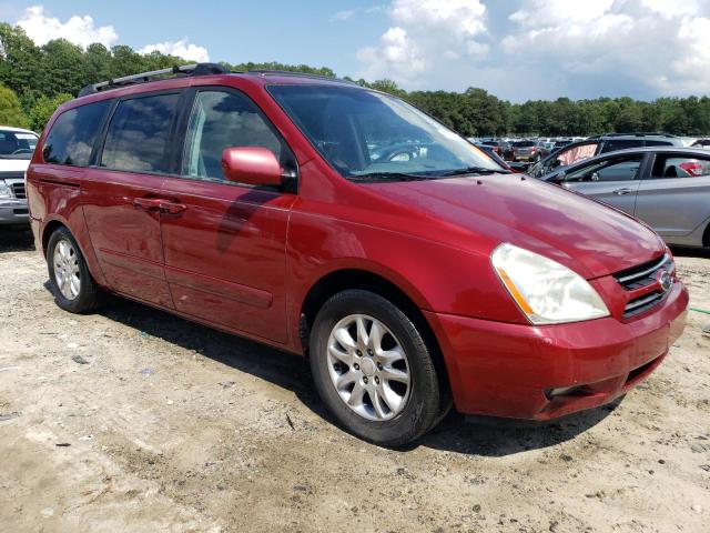 KNDMB233176166306 - 2007 KIA SEDONA EX RED photo 4