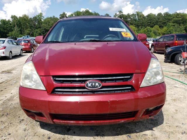 KNDMB233176166306 - 2007 KIA SEDONA EX RED photo 5