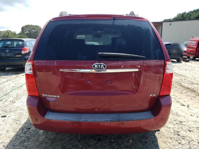 KNDMB233176166306 - 2007 KIA SEDONA EX RED photo 6