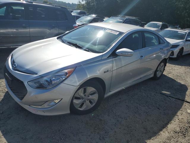 KMHEC4A41DA096285 - 2013 HYUNDAI SONATA HYBRID SILVER photo 1