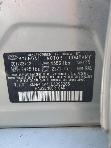 KMHEC4A41DA096285 - 2013 HYUNDAI SONATA HYBRID SILVER photo 13