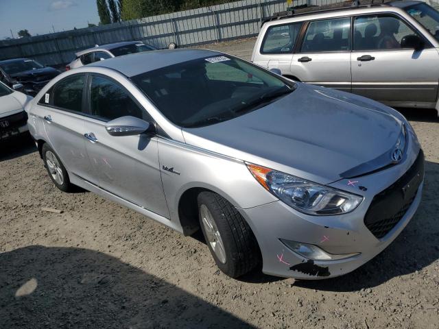 KMHEC4A41DA096285 - 2013 HYUNDAI SONATA HYBRID SILVER photo 4