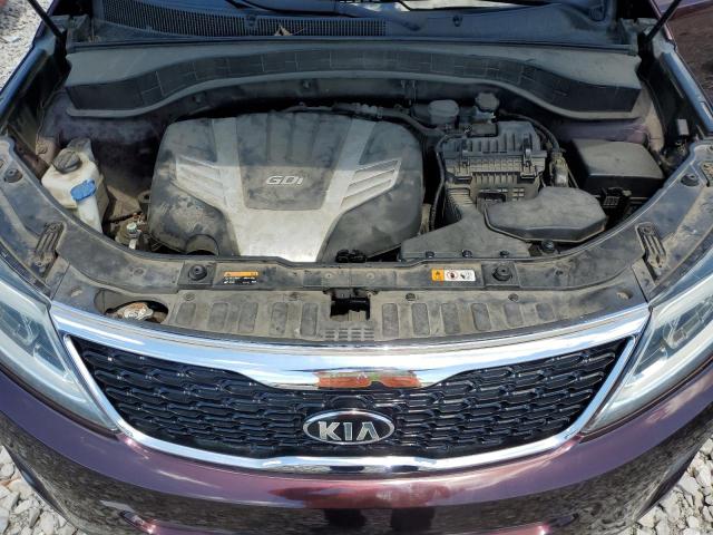 5XYKTDA76FG639246 - 2015 KIA SORENTO LX BURGUNDY photo 12